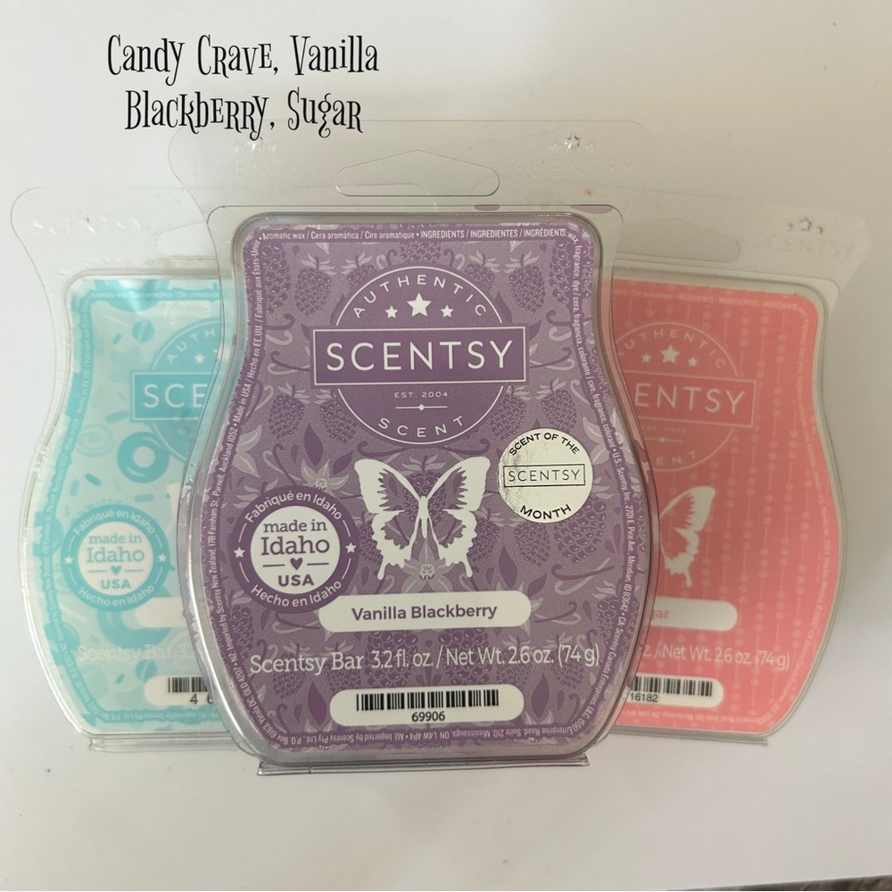 Scentsy Vanilla Blackberry Scented Bar - Purple